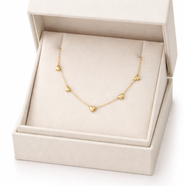 Mini Heart Over Necklace