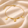 Star moon charm bracelet