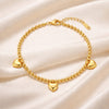 Heart Beaded Chain Bracelet