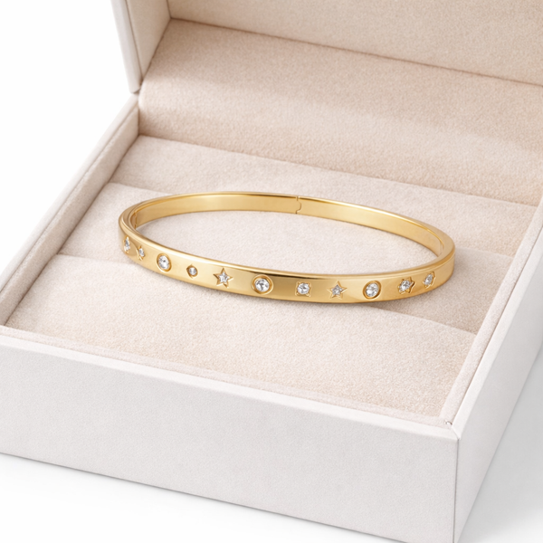 Multi Motifs Engraved Bracelet
