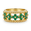 Emerald Clove Halo Ring