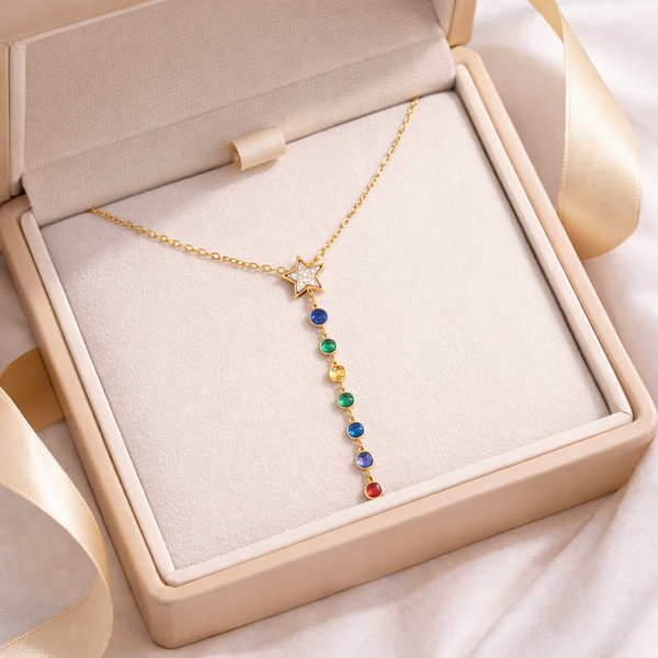 Long Star tassel Necklace