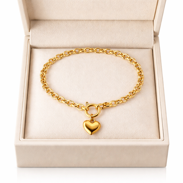 Auric Heart Chain Bracelet