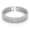 Nene Crystal Multilayer Bracelet Silver