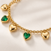 Emerald Heart Bracelet