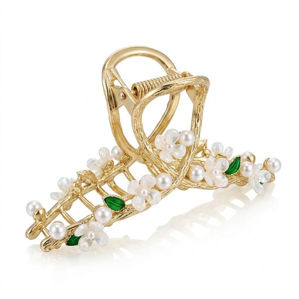 Pearl Blossom Hair Clip – Pearl hair barrette for women by Fix My Hairs