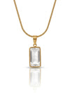 Crystal Rectangle Necklace