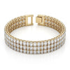 Nene Crystal Multilayer Bracelet Gold