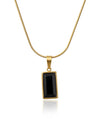 Black Rectangle Necklace
