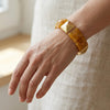 Marbel Pattern Acrylic Bracelet - Caramel