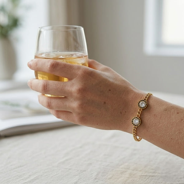 Roman Multi Disc Stud Bracelet