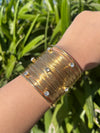 Gold Rush Stone Stud Bangle