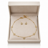 Dainty Bare Glow Necklace with Earrings