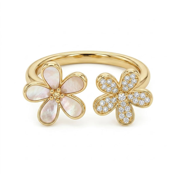 Studded Bloom Ring