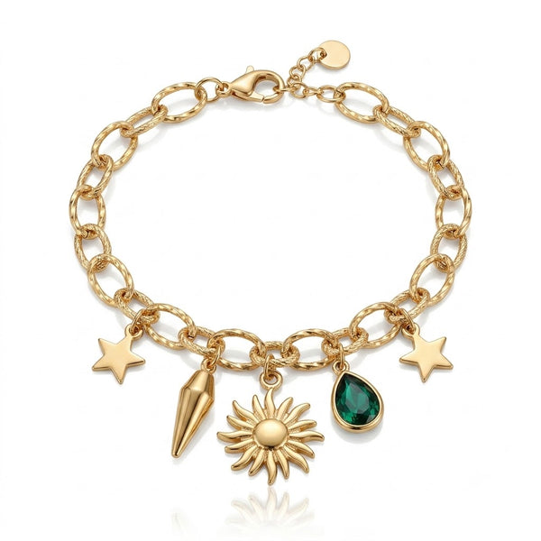 Sun Star Charms Bracelet