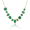 Stone Stud Emerald Necklace