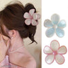 Hawaiian Flower Claw Clip hair claw clip worn on model – styled for women