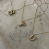 Diamond Studded Bubble Letters~ Necklace