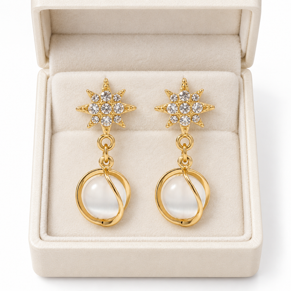 Crystal Star Earrings