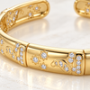 Crystal Carved Cuff Bracelet
