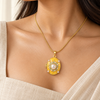 Whimsical Yellow Picture Pendent