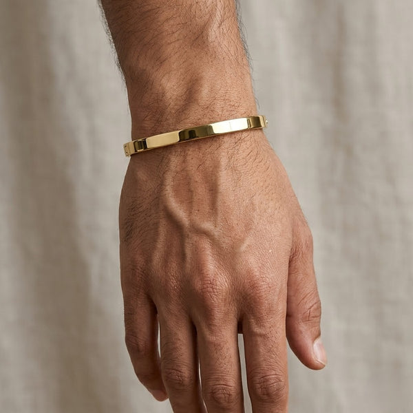 Classic Solid Gold Men’s Bracelet