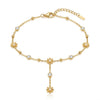 Flower Studded Anklet