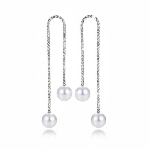 U Pearl drop Earrings
