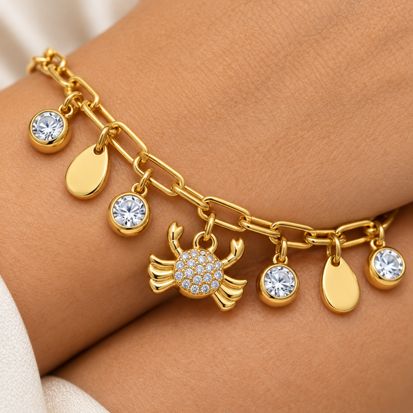 Pearl Crab Chimes Bracelet