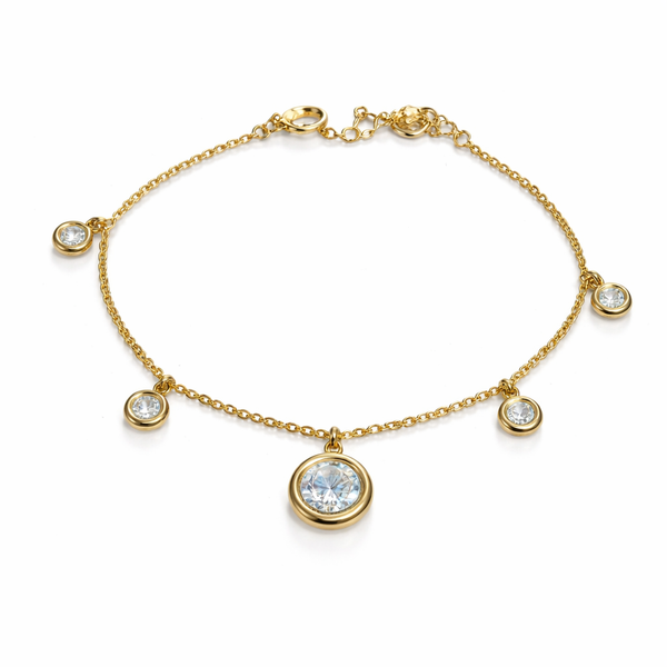 Lunar Diamond Charms Bracelet