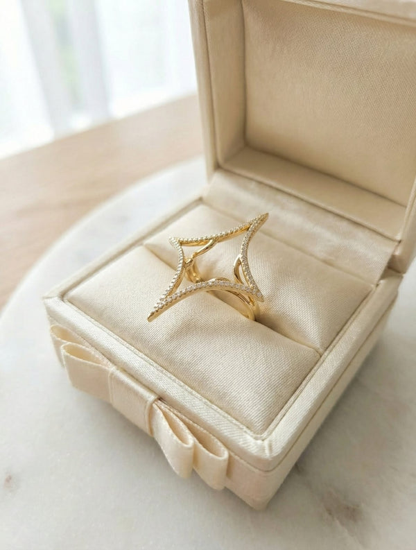 Sia double star ring
