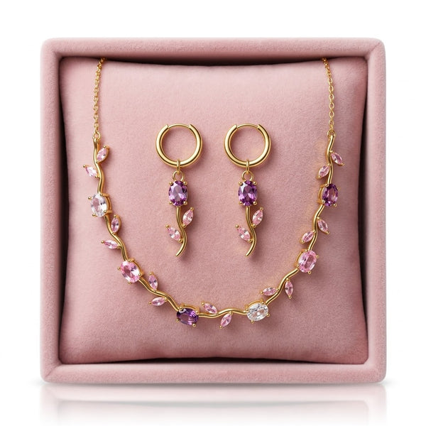 Lavi Tulip Necklace with Earrings