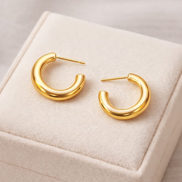 Plain Everyday Hoop Earrings