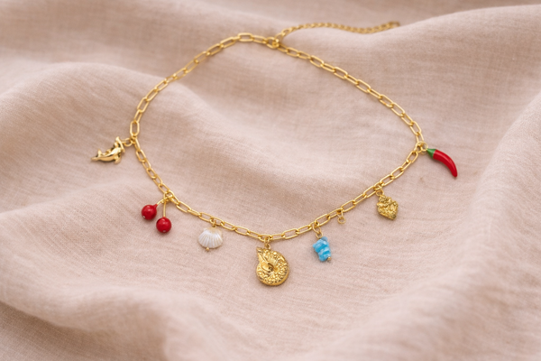Shell chili charm Necklace