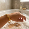 Gold Heart Snake Chain Bracelet