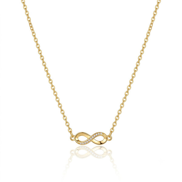 Studded Infinity Necklace