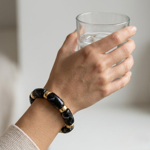 Viral Stackable Bracelet- Black