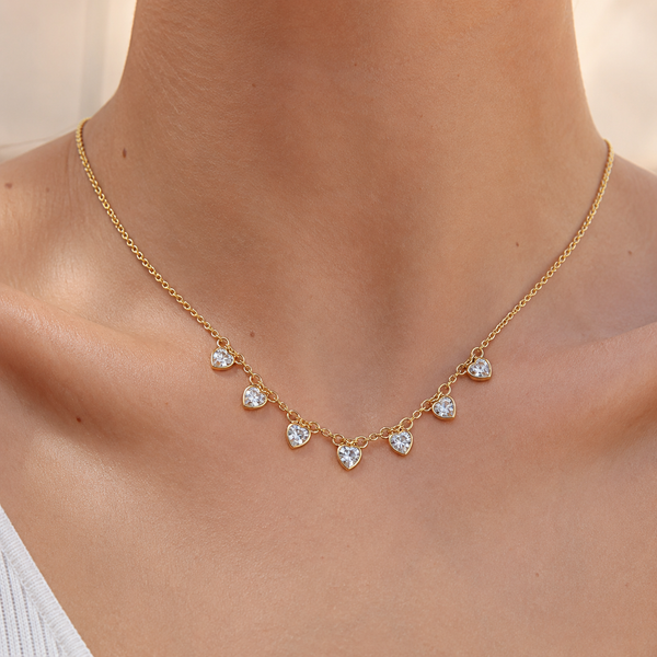 Heart Charm Ball Chain Necklace