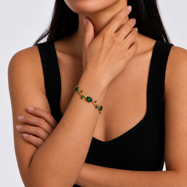 Emerald Tulip Bracelet
