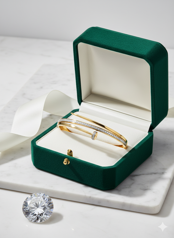 DIAMOND STUDDED NAIL BRACELET