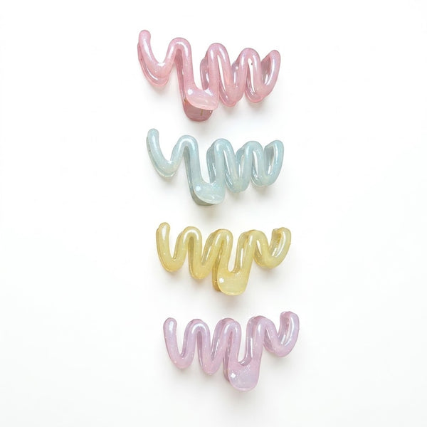 Close-up detail of the Wave Hair Claw Clips