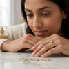 Classic Link Diamond Ring Set