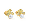Pearl Bee Earring
