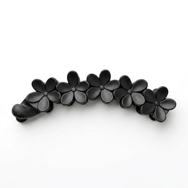 Flower Studded Banana Clip
