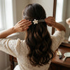 Pearl Flower Hair Fork hair stick – alternate angle