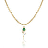 Emerald Tulip Necklace