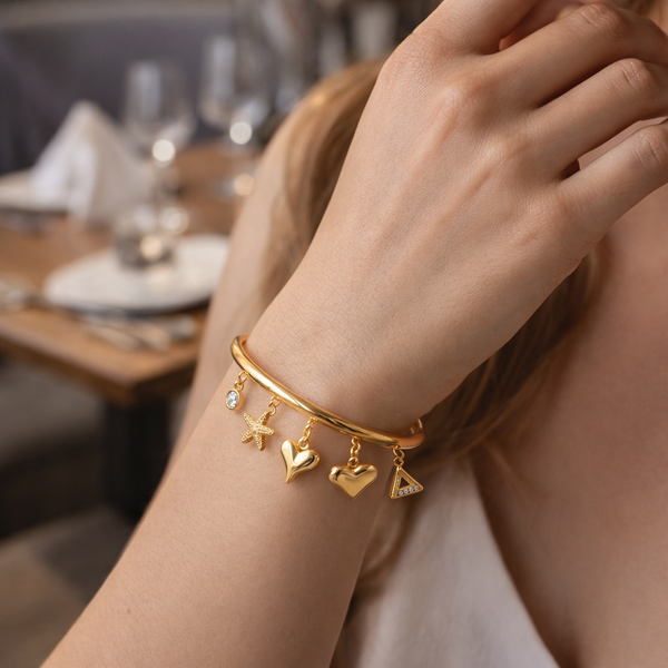 Multi Dangling Charm Bracelet