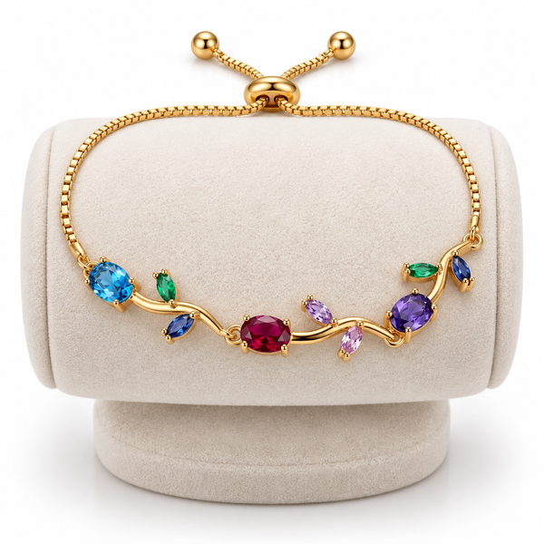 Multicolour Tulip Bracelet Adjustable