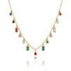 Multicolour Rectangle Charms Necklace