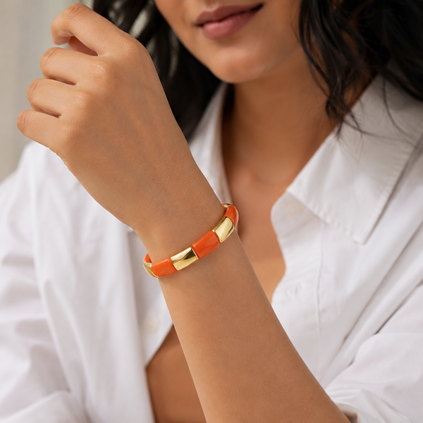 Viral Stackable Bracelet- Orange